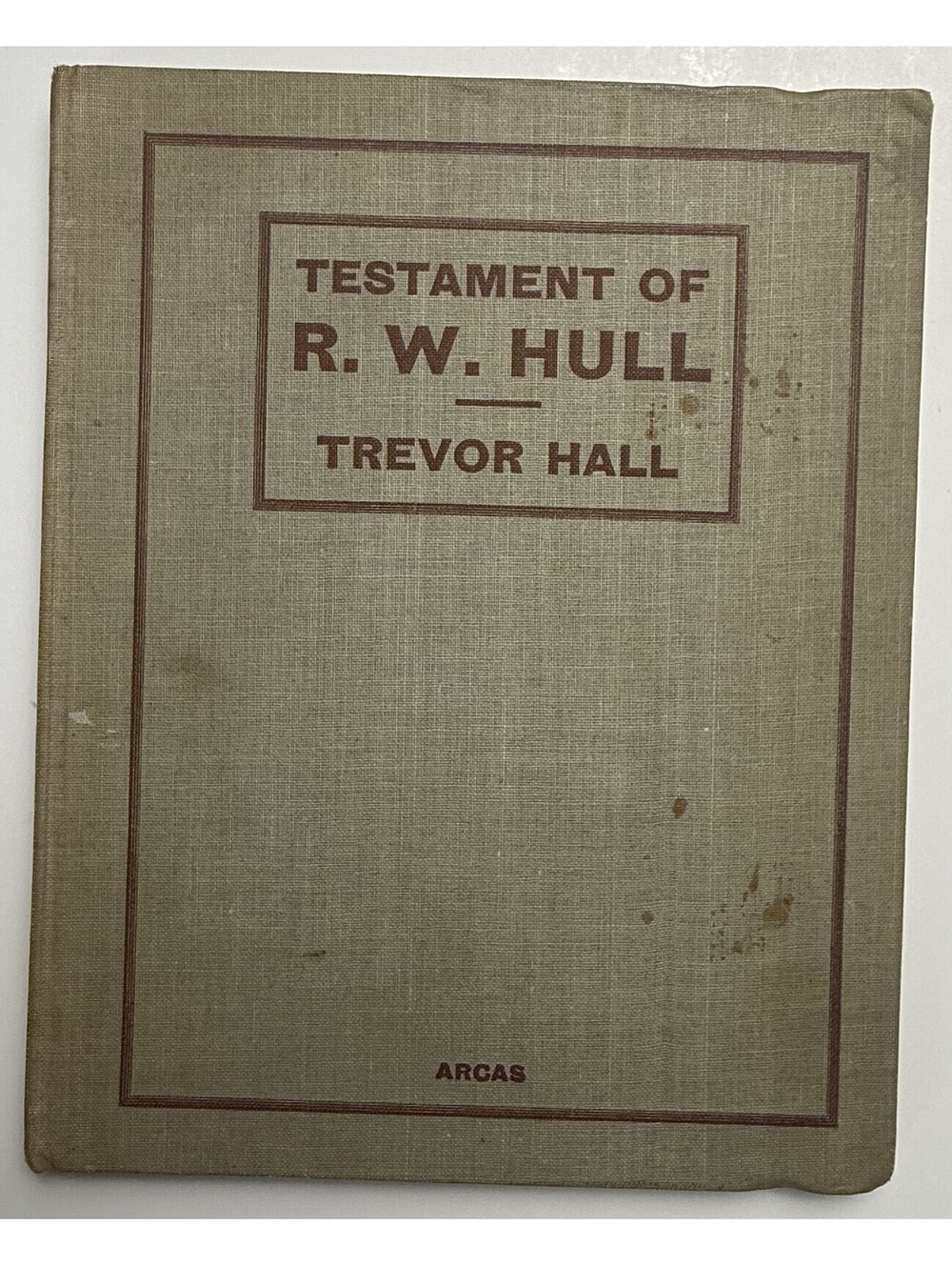 Testament Of R. W. Hull Hall Card Magic Tricks Non Fiction HC